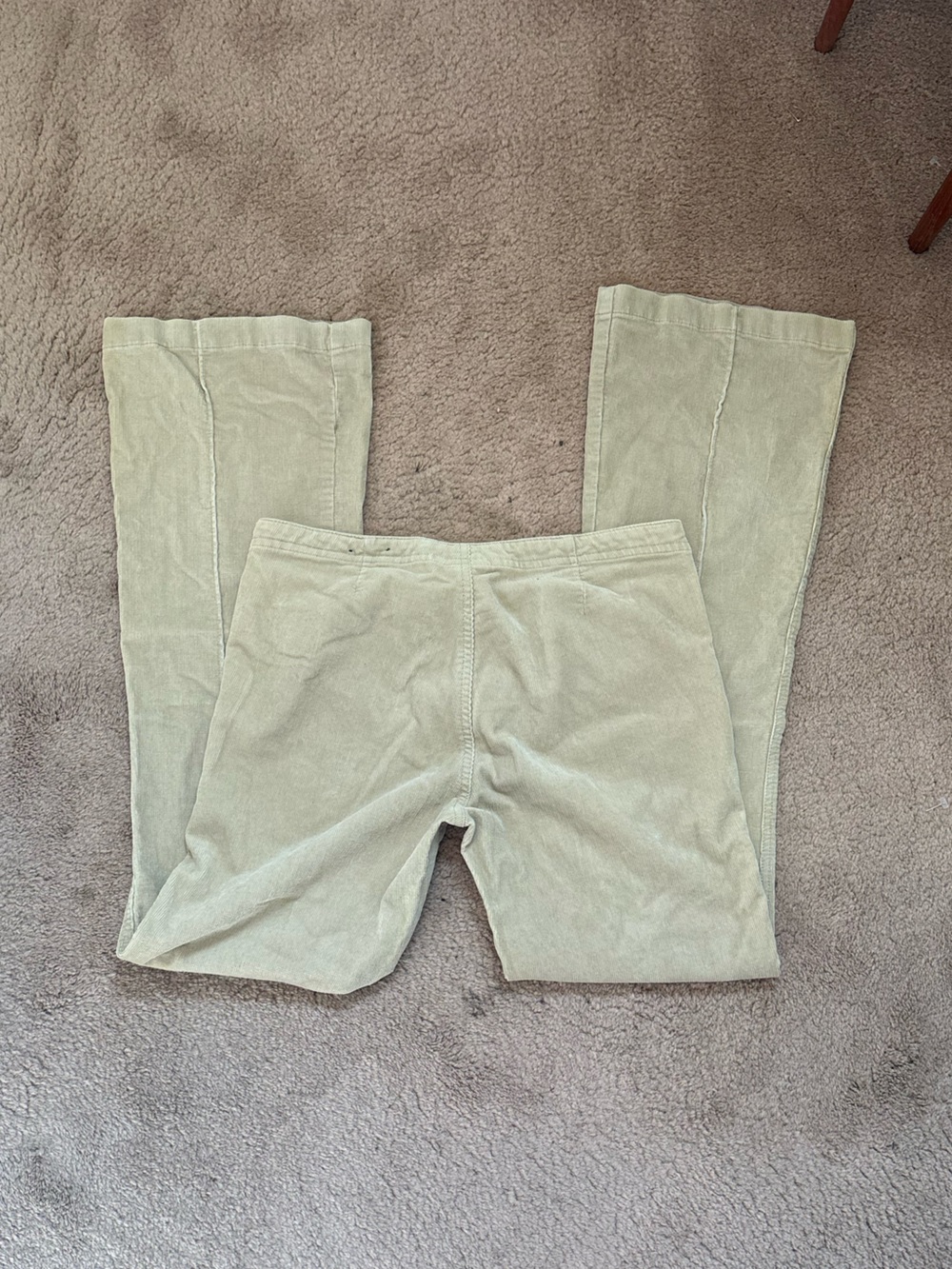 Brody Women's Lace-Up Boot Cut Pants in Light Beige - Picture 3 of 4